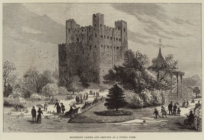 Rochester Castle and Grounds som en offentlig park af Frank Watkins